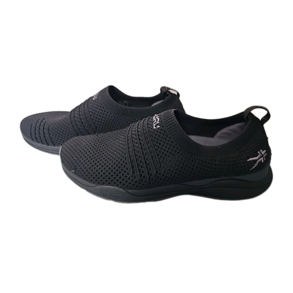 KURU Stride Slip On Mesh Knit Black Comfort Walking Women's Shoes Size 7.5 - Picture 3 of 3
